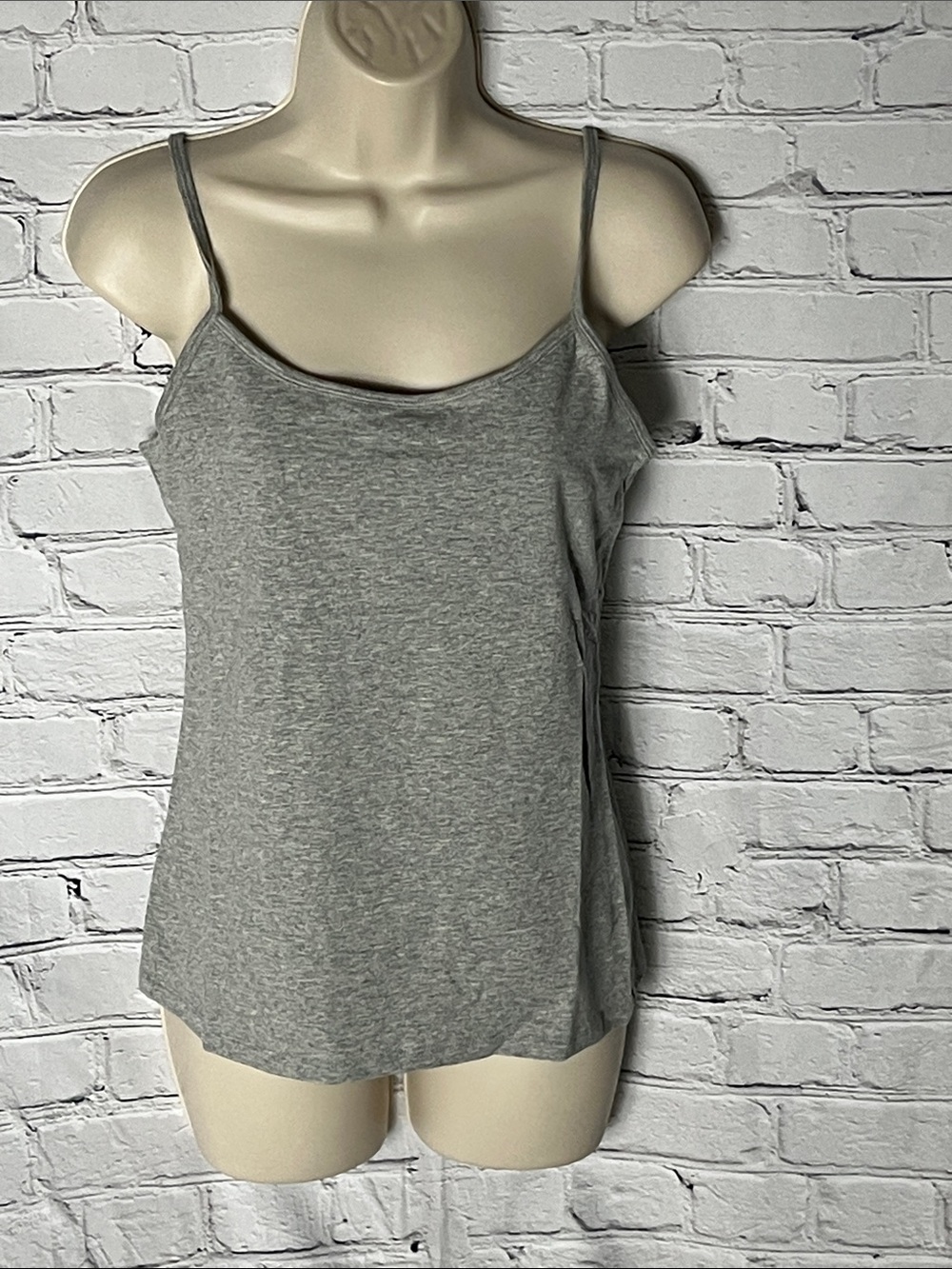 Hanes Light Gray Spaghetti Strap Camisole